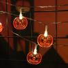 LED Crystal Pumpkin String Lights for Halloween Spooky Atmosphere Decoration Lamp  Indoor/Outdoor 1.5m10LED Home Decor Lights