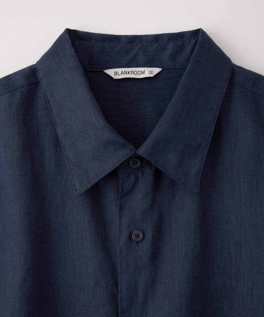 BLANKROOM French Linen Shirt_Navy