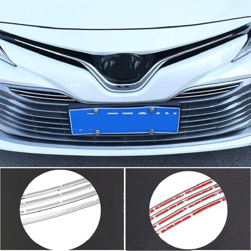 For Toyota Camry 70 XV70 2018~2026 Hybrid Car Front Bumper Mesh Center Grille Grill Frame Moulding Strips Decoration Accessories
