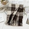 Scarf Autumn and Winter Imitation Cashmere Houndstooth Shawl for Women Trendy and Versatile Warm Long Tassel Scarf