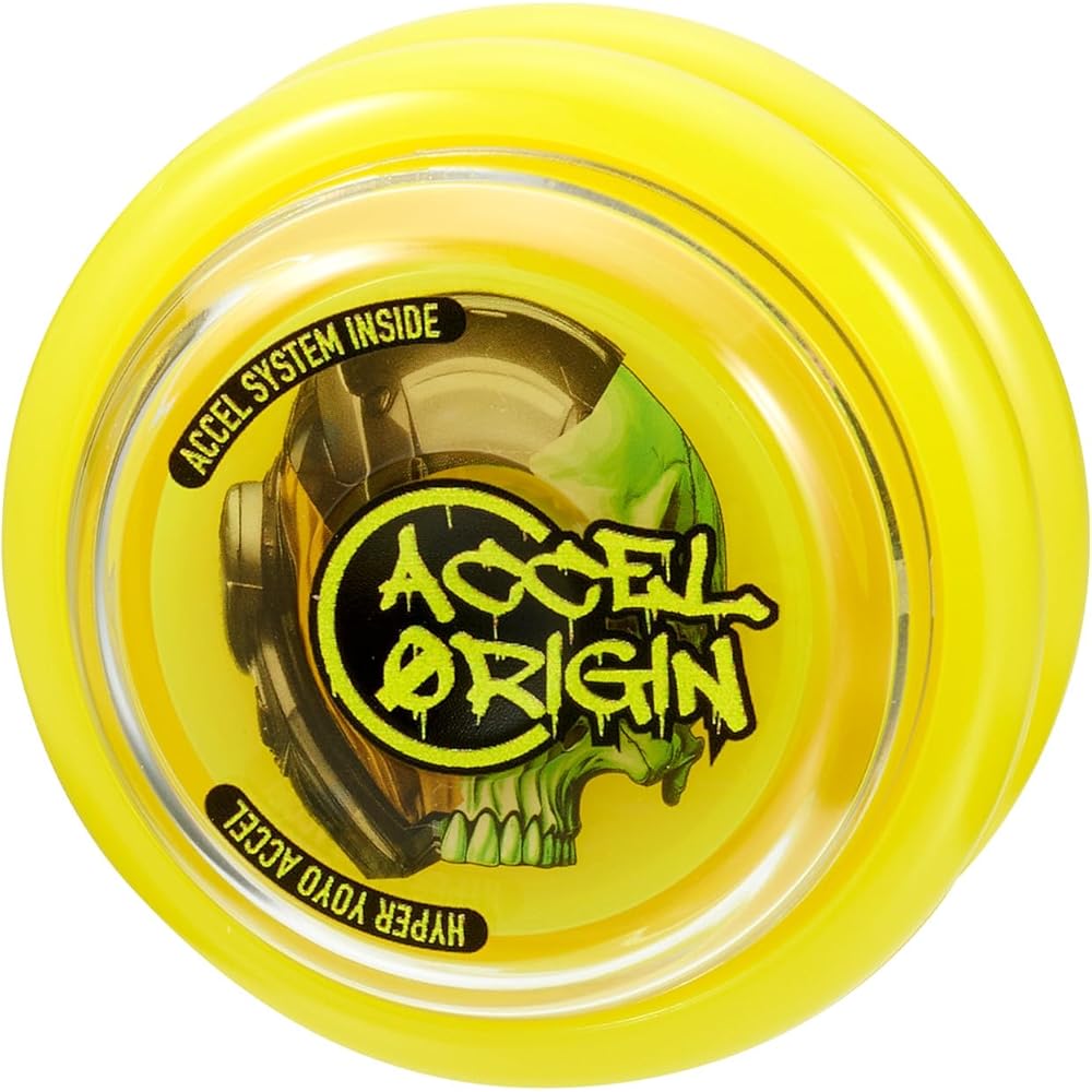 Bandai Hyper Yoyo Accel Origin - Dirty Yellow - High Performance Toy Yo-Yo with Durable Design and Smooth Spin