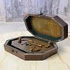 Brass Compass In Wooden Gift Box  Nautical Accessory  Marine Enthusiasts Boat Decor Gift for Sailors  Office Decor