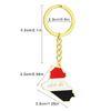 Iraq Map Keychain Non Fading Titanium Steel Key Holder Suitable for Travelers
