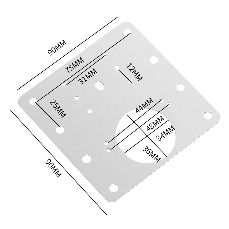 Stainless Steel Cabinet Door Hinge Repair Plate