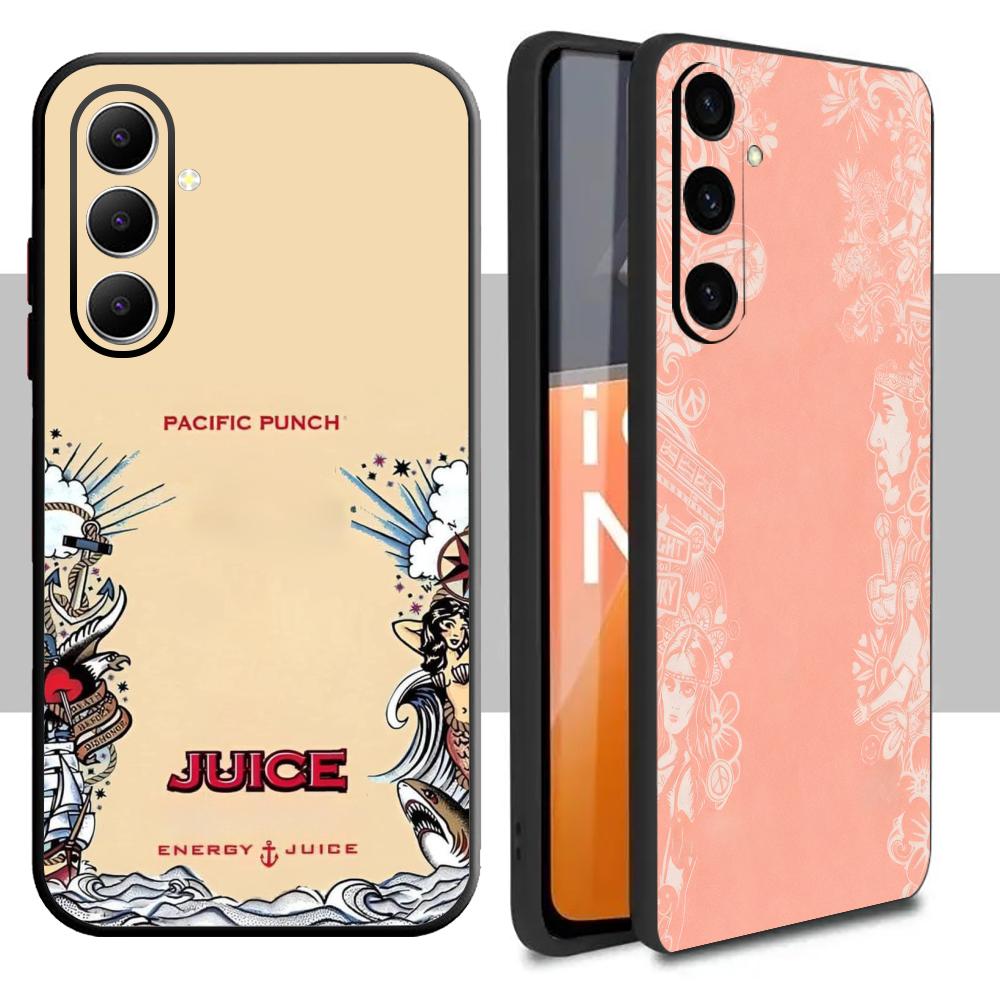 MonsterS Saftgetränk Geschmack E-energyS Handyhülle Für Samsung Galaxy S25 S24 S23 S22 S21 S20 Plus Ultra Note20 Weich Schwarz