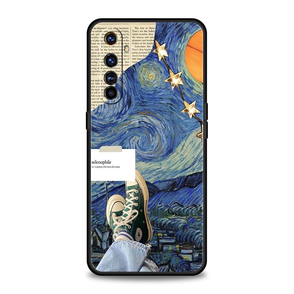 Phone Case For Realme 12 11 10 9 8 5G 7 6 GT5 GT3 GT2 Pro Plus C21 C11 C25 C35 GT Neo 2 3 3T 5 Cover Starry Sky Van Gogh Art