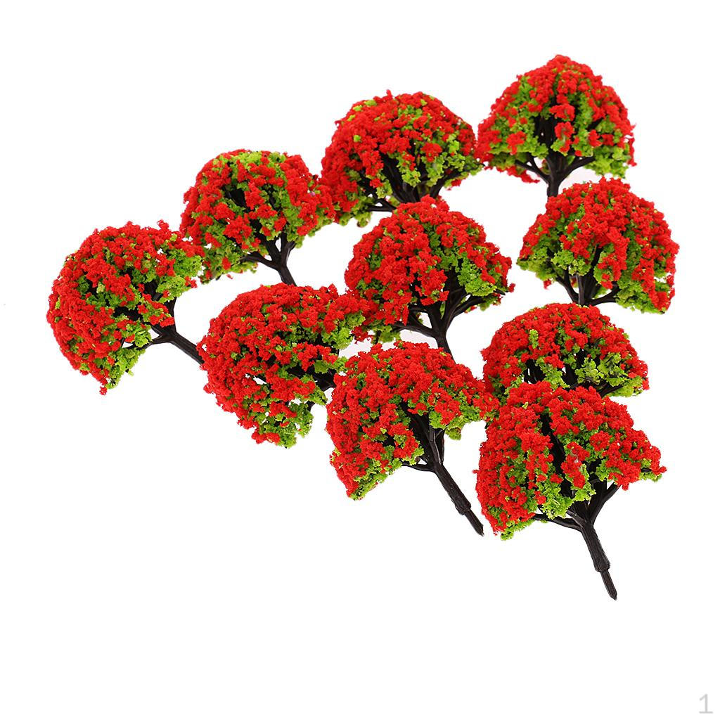 Миниатюрные деревья для макетов железных дорог масштаба HO Red Yellow