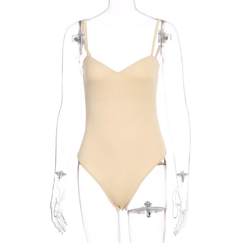 European and American Fashionable Slim Fit Sexy Suspender Bodysuit Vest