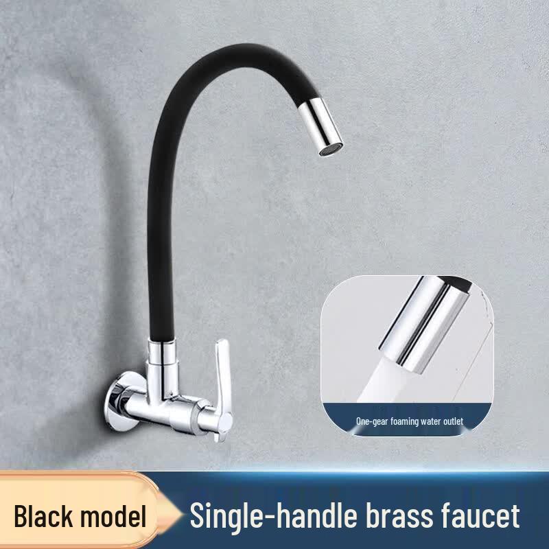 BENXINNONG Single Cold Wall-Mounted Rotatable Faucet