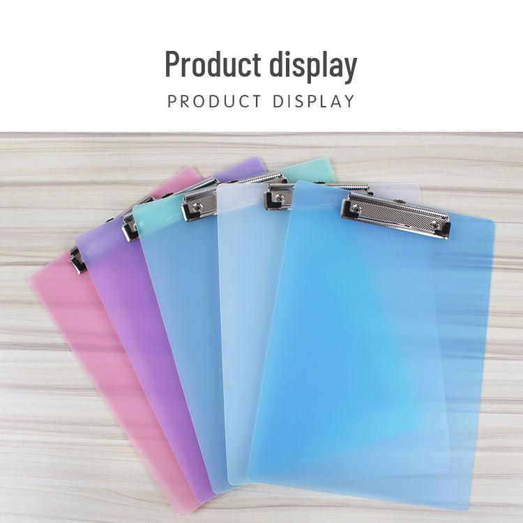 Morita Transparent A4 Clipboard  A5 Document Folder for Students Transparent Pink