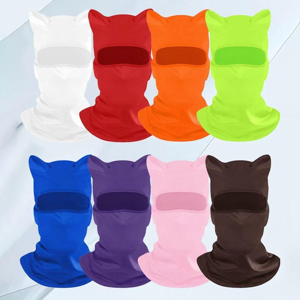 Maschera Balaclava Asciugatura Rapida Moda Seta di Ghiaccio Protezione Solare Maschera Integrale Traspirante Copricollo Equitazione Ciclismo