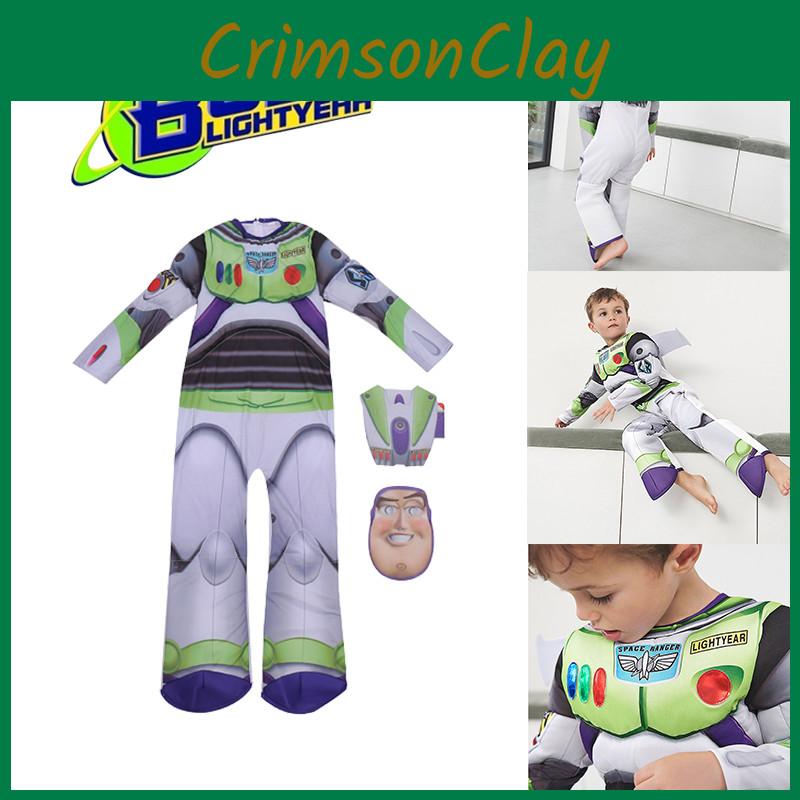Toy Kids Story Buzz Lightyear Jumpsuit Cosplay Halloween Party Gifts Costume