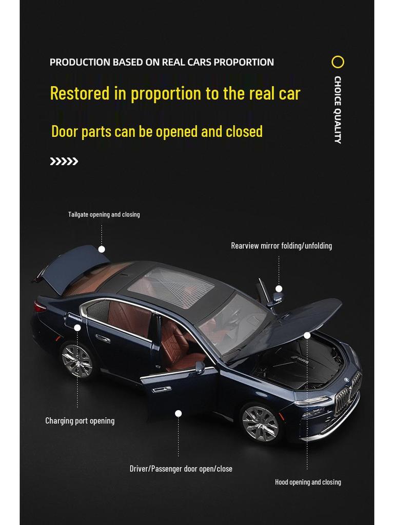 Caipo I7 G70 Exquisite Edition Alloy Sedan Model with Sound & Light - Children's Toy Car