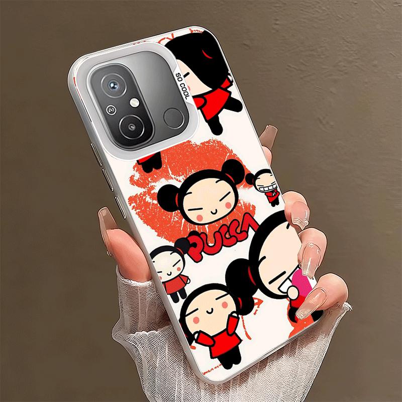 Cartoon Cute Pucca Garu Shockproof Phone Case for Xiaomi Poco X7 X6 X5 X3 Pro F7 Ultra M8 Redmi 15C 15 14C 13C 12C 10C 13 12 10