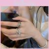 925 Sterling Silver Vintage Style Ring For Women Unique Fashionable Adjustable Design