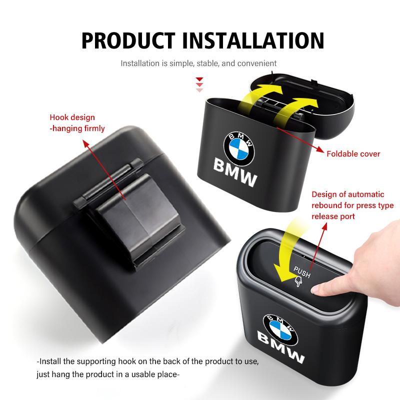Universal Car Trash Can Storage Multifunctional Garbage Case For BMW M 1 3 4 5 6 7 Series M3 M6 F01 F02E34 E36 E70 F10 X6 X1