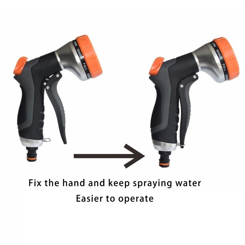 Multipurpose High Pressure Garden Hose Nozzle Ergonomic TPR Handle Durable ABS Body For Effective Landscape Irrigation