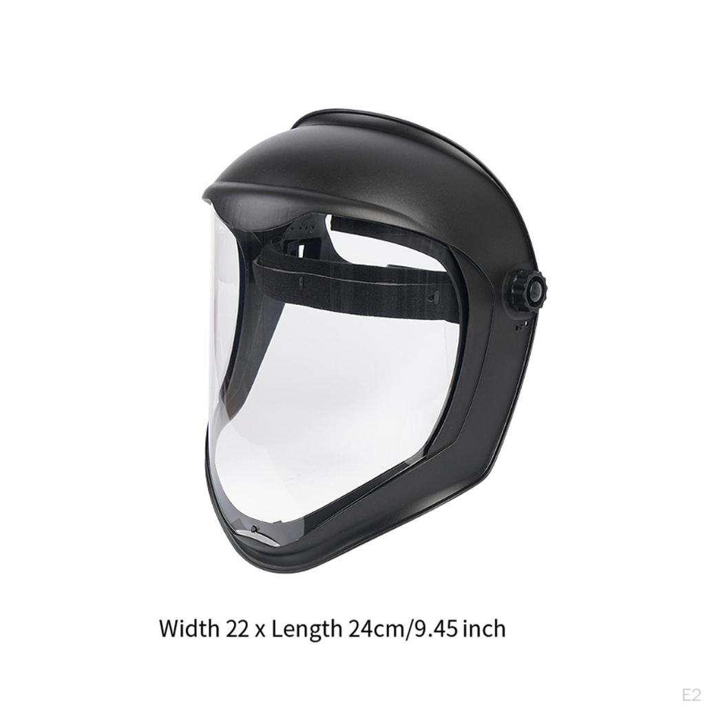 Beschlagschutz Vollgesichtsschutzabdeckung Mehrzweck Transparenter Visier Spritzschutz für Arbeiten Unkraut