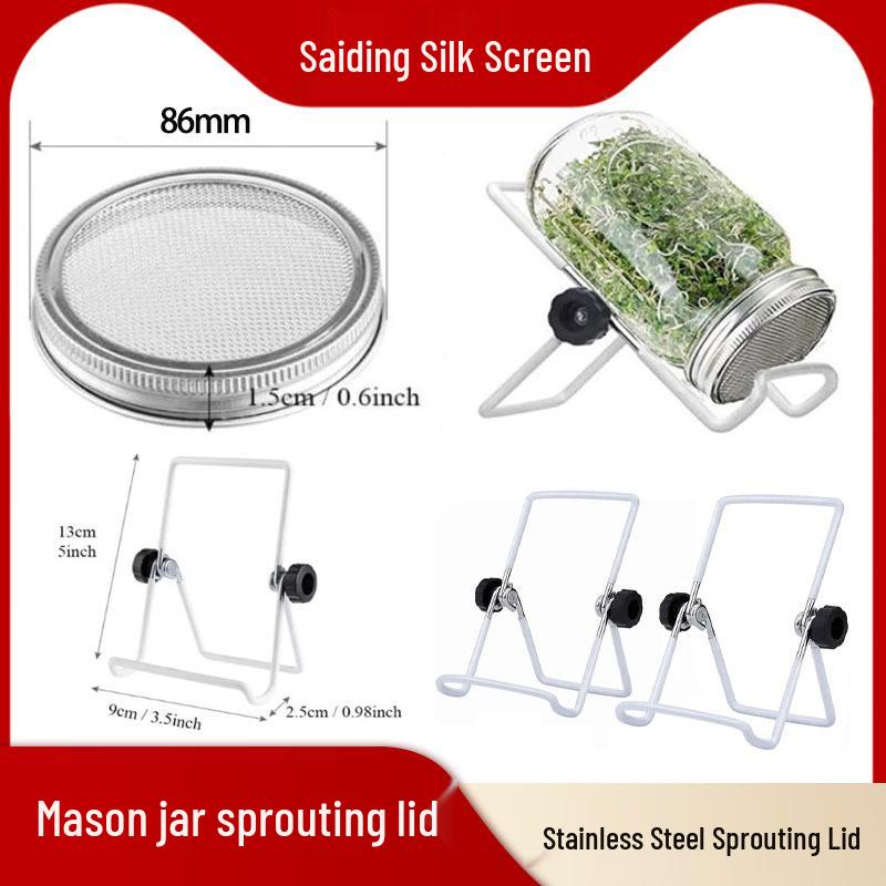 304 Stainless Steel Sprouting Lid for Mason Jar - 86mm/70mm