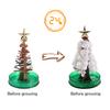 1 Set Mini Christmas Tree Toy DIY Faux Crystal Growing Tree Educational Crystallization Xmas Tree Toy Desktop Decoration Toddlers Boys Girls Gift