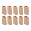 10pcs Toe Cushion Tube Soft Silicone Finger Toe Sleeves Corn Pad Protector for Blisters Calluses M 1.2 X 0.8in