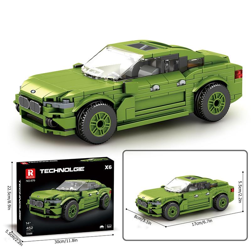 Non-Toxic Creative Champion Technical Sports Car Assembly Building Blocks Moc City Famous Racing Vehicle Ideas Model Bricks Diy Toys Gifts