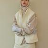 Atempo WOOL KNIT GLOVES_ivory Blue