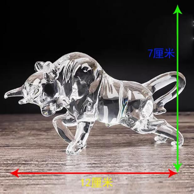 

1шт кристалл зодиакальный бык орнамент современный простой гостиная книжный шкаф офисный стол счастливый подарок на день рождения подарок