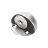 Strong Magnetic Stainless Steel Door Stopper with Anti-Collision & Anti-Wind Features, No-Drill Floor Mount, Thickened Rubber Turtle Top Bumper