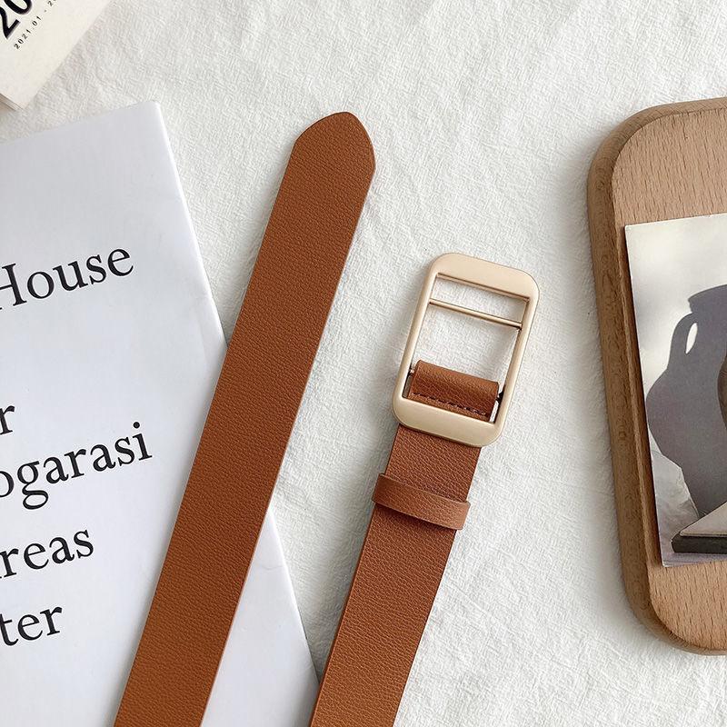 

Вдохновленный модой корейский декоративный женский джинсовый ремень без отверстий для повседневного использования YellowGold