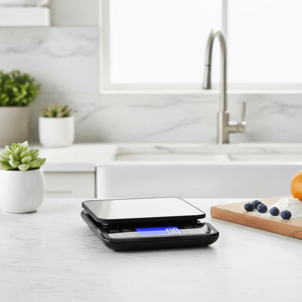 1/0,1g Küchenwaage g/oz/lb/tl/kg/ml Elektronische Lebensmittelwaage Haushalt
