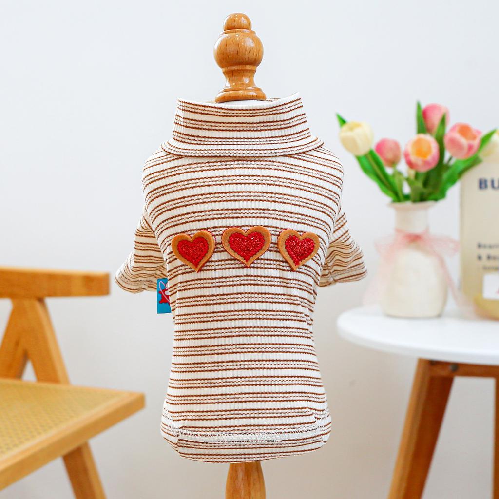 Pet Circle Pet Clothes Dog Cat Home Two-legged Teddy Bigbear Valentine's Day Bottom Shirt