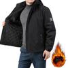 Men's Spring and Winter Jacket Printed Plush Velvet Thickened Hooded Windbreaker Outdoor Sports Jacket Men's Charge Jacket