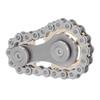 Stainless Steel Fidget Sprocket Toy Children Gears Linkage Bike Chain Toy for ADHDPlating Base
