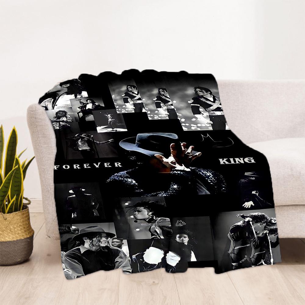 1 Stück Michael Jackson Outdoor-Decke Leichtes Flanell, Weich & Warm, Ganzjahresnutzung für Sofa, Outdoor, Camping, Wohnzimmer, Büro109