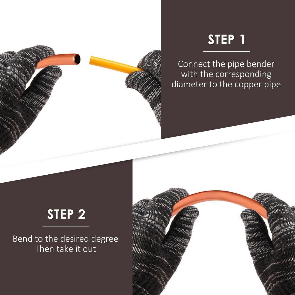 Flexible AC Pipe Bender Kit Anti-Kink Copper Tube Bender Bending Strip  HVAC Installation