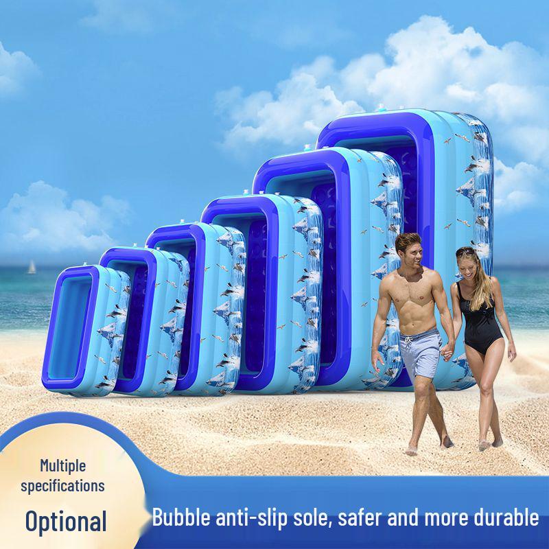 Foldable Inflatable Kid's Bath Pool for Home