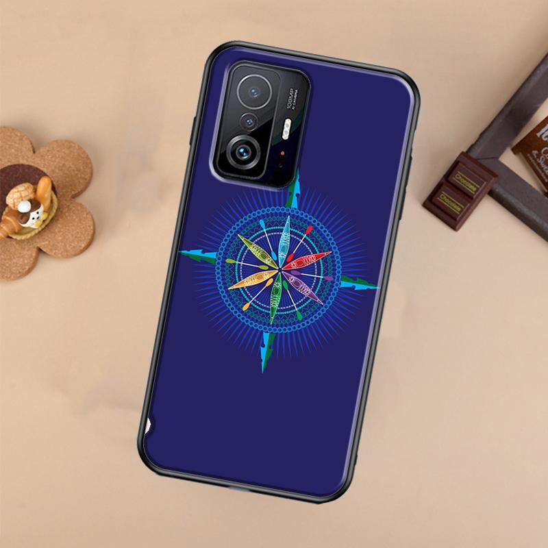 Compass Case For Xiaomi 13 14 Ultra 11T 12T 13T 14T Pro POCO X7 Pro X3 X5 X6 F3 F5 F6 M6 Pro Cover