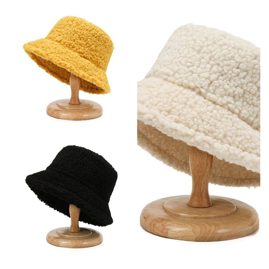 Faux Fur Ladies Bucket Cap Soft And Fluffy Fisherman Hat For Cold Weather