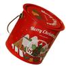 Durable Tin Christmas Gift Box Circular Design For Holiday Parties Home Storage And Personalized DIY Decorations