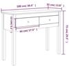 VidaXL Table console Marron miel 100x35x75 cm Bois massif de pin 814617