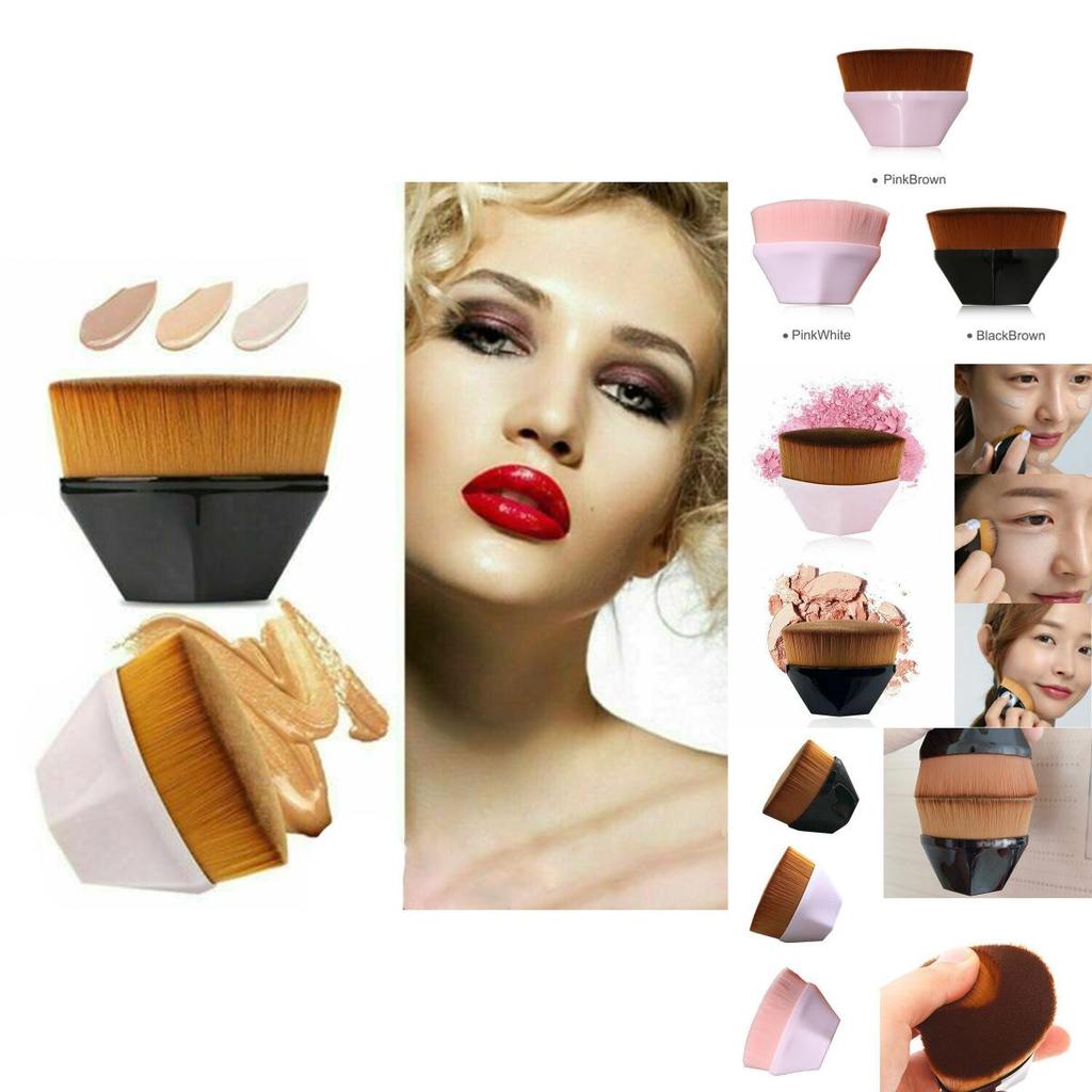 Flawless Wand Foundation Brush With High Density Fine Fiber For Seamless Makeup Application