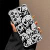 Funda para Teléfono con Cuatro Patrones de Calavera Espeluznante para Samsung Galaxy A14 A04 A54 A34 A73 A13 A23 A51 A24 A52 A16 A06 A33 A50 A07