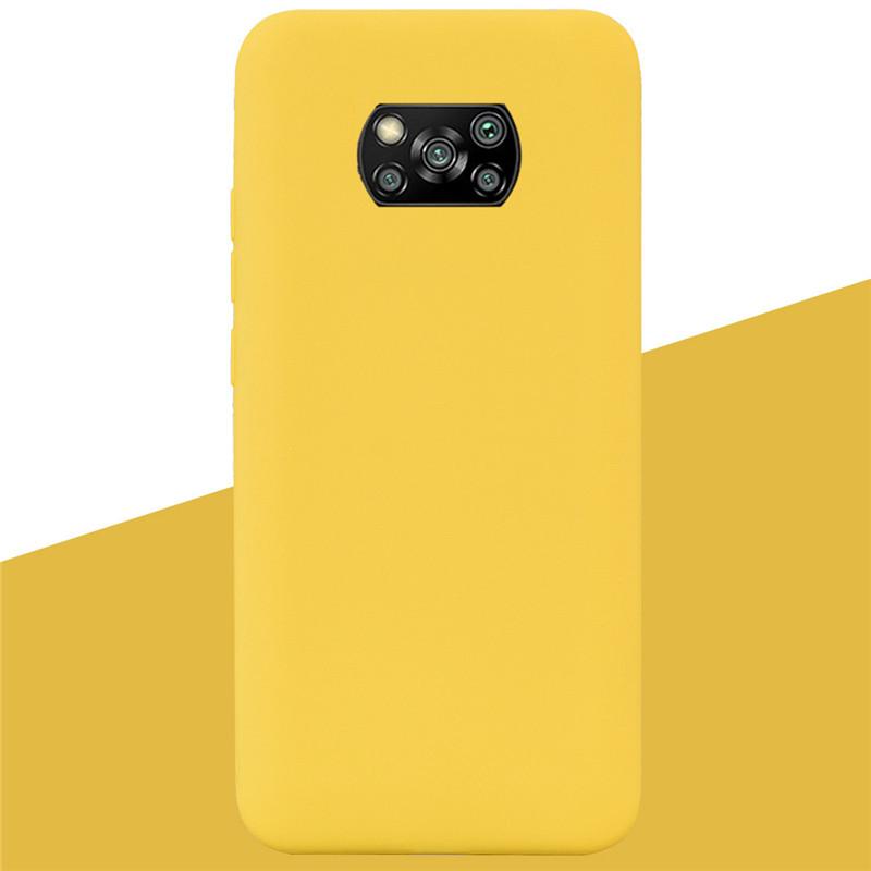 Silikonhüllen für Xiaomi POCO X3 Pro X3 NFC Stoßfeste Weiche Abdeckung Caqa