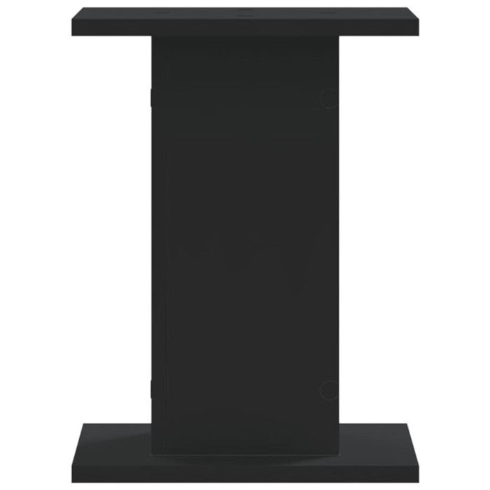 Speaker Stands 2 Pcs Black Engineered Wood