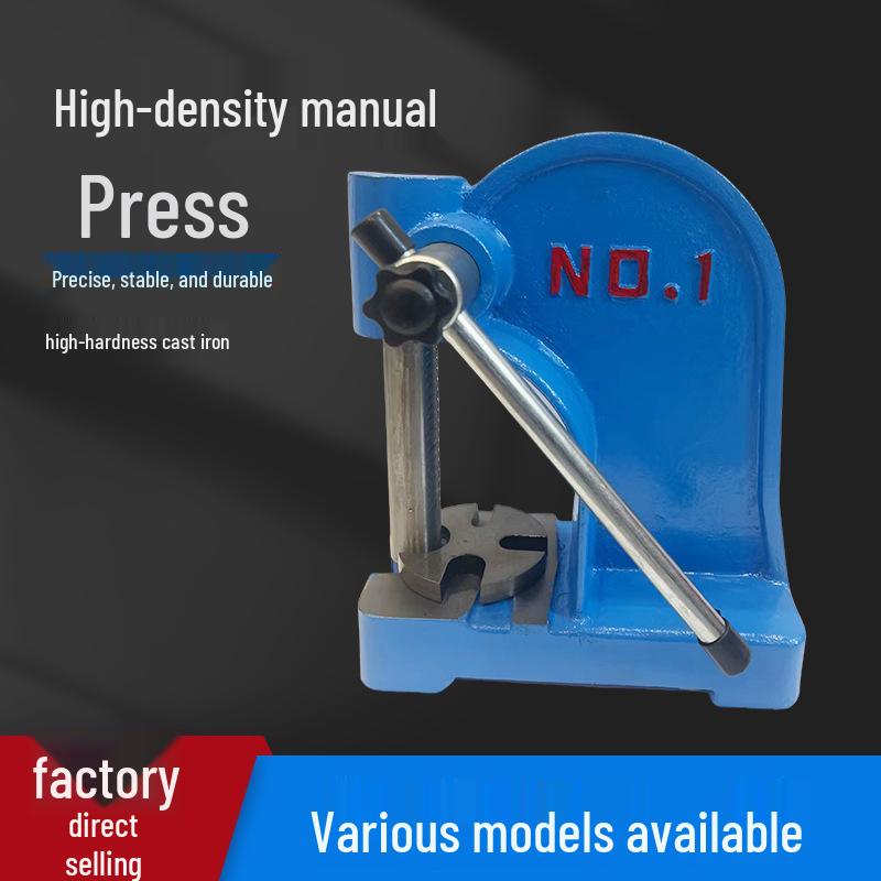 1 Ton Precision Manual Cylinder Press for Bearing Assembly