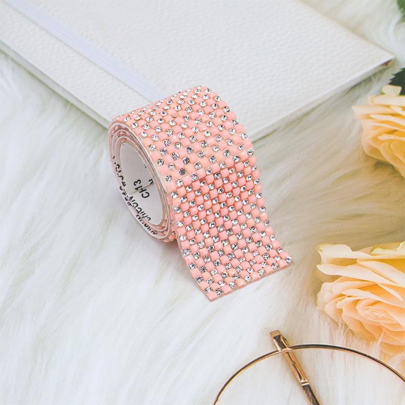 10pcs Rhinestone Ribbons Roll Diamond Sparkling Banding Party Gift Decoration DIY Crafts Self-Adhesive Rhinestone Sticker
