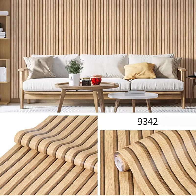Wallpaper decoration wall stickers self-adhesive waterproof imitation wood grain PVC cabinets tables chairs and furniture