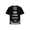 Evisu SS22 Trademark Letter Print And Small Seagull Badge T-Shirt Men T-Shirt Black 2ESGNM2TS578RXCT