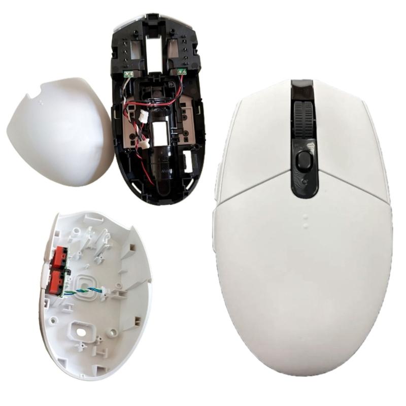 3pcs Gaming Mouse Case Set Plastic Top Shell Battery Covers Outer Case for G304 Slip Proof Wear Resistant